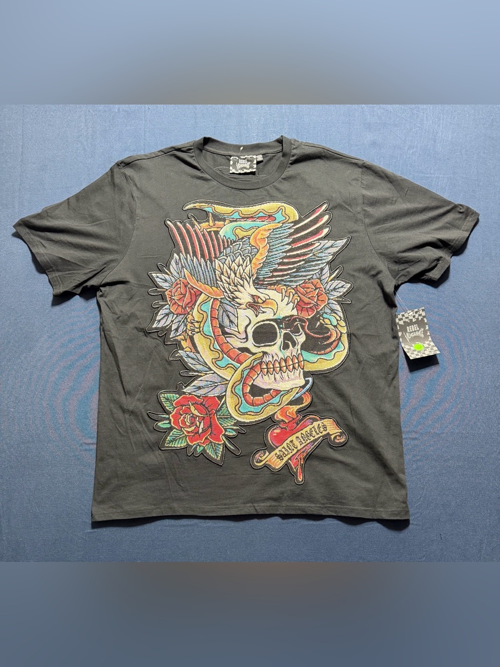 NWT 100% Cotton Rebel Vengeance Saint Angeles T-Shirt Size XXXL